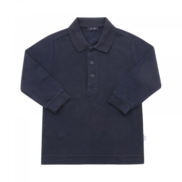 7712AP polo bimbo IL GUFO boy kids polo shirt blue