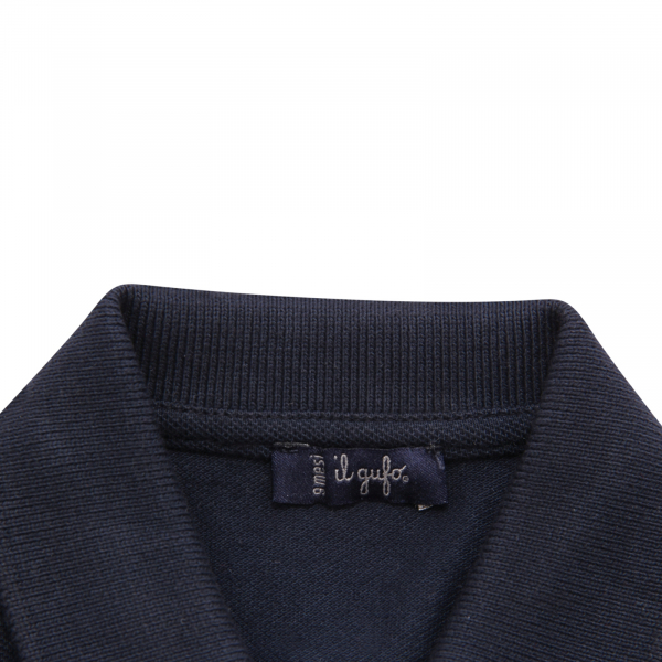 7712AP polo bimbo IL GUFO boy kids polo shirt blue