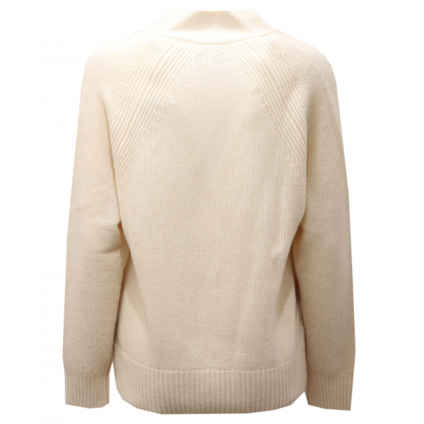 7716AD cardigan maglione donna WOOLRICH off white wool sweater women