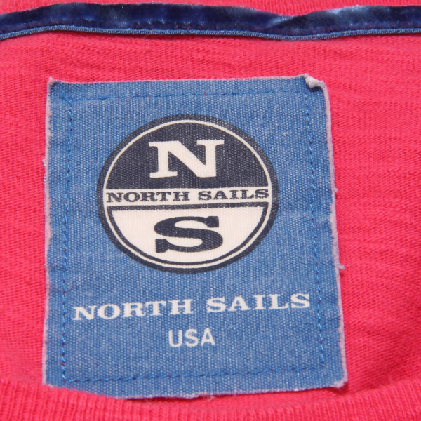 7716T maglia uomo NORTH SAILS fuxia macchiato delave' vintage effect t-shirt men