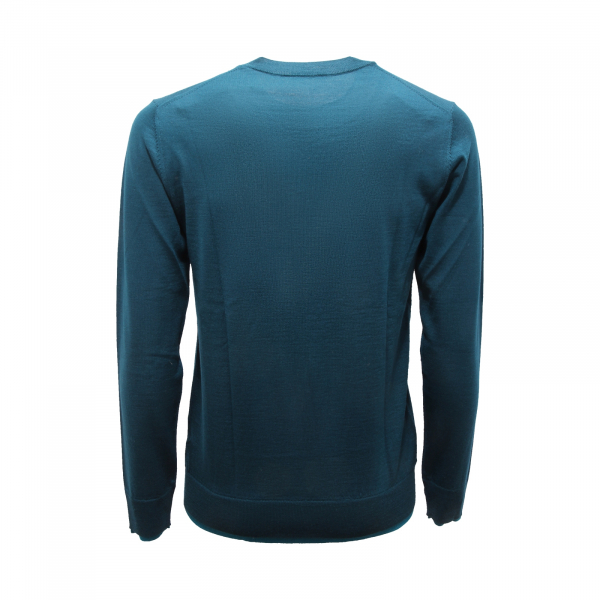 7717AV MAGLIONE UOMO PAOLO PECORA MAN WOOL SWEATER GREEN