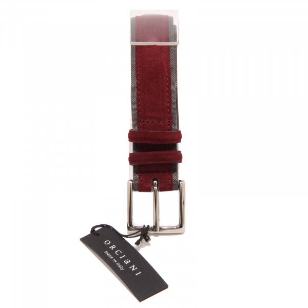  7731O cintura bordeaux-antracite ORCIANI accessori uomo belts men