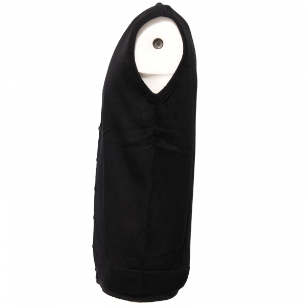 7739J gilet uomo OFFICINA36 mix wool black/grey waistcoat man