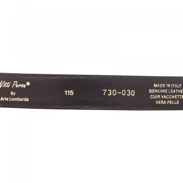 7745AZ CINTURA UOMO NO BRAND MAN LEATHER BELT BLUE