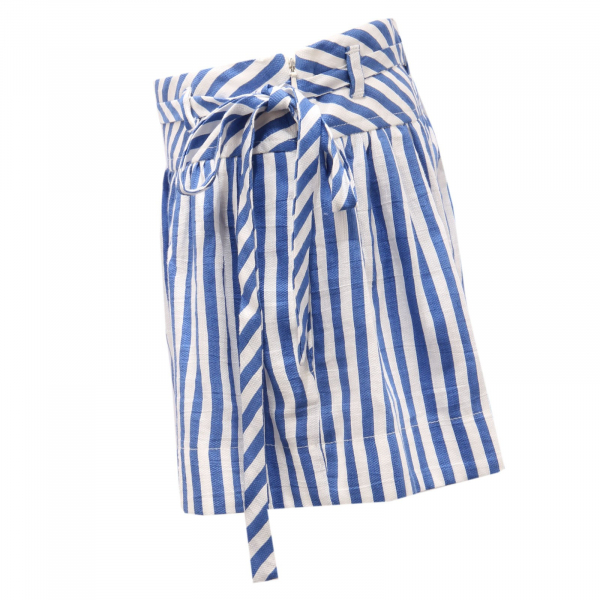 7750AC shorts bimba girl MONNALISA white/blue shorts kid