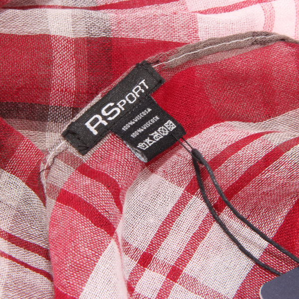 7758S sciarpa bimbo RSPORT rosso marrone pashmina scarf kid