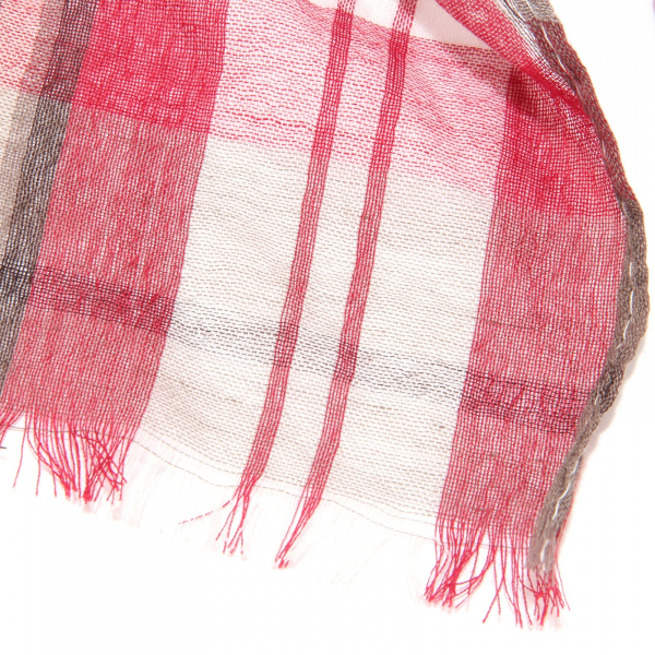 7758S sciarpa bimbo RSPORT rosso marrone pashmina scarf kid