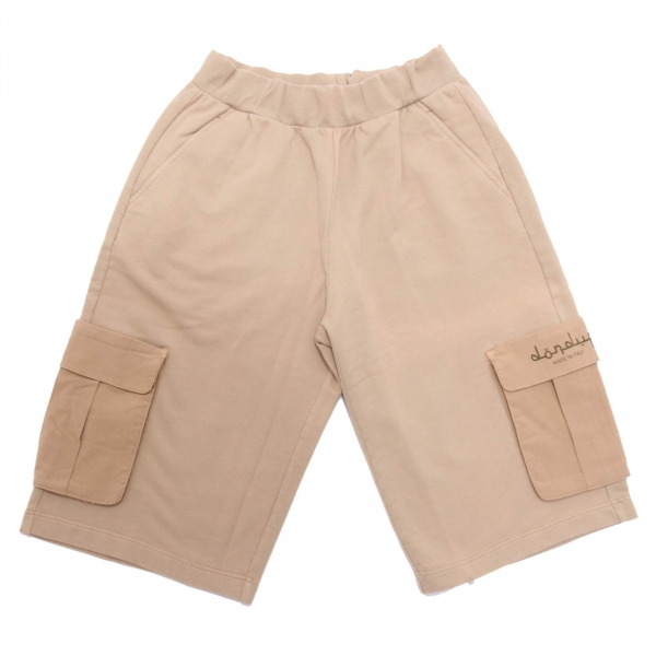 7759AH bermuda bimbo boy DONDUP beige cotton shorts