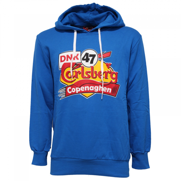 7760K felpa uomo CARLSBERG bluette cotton sweatshirt man
