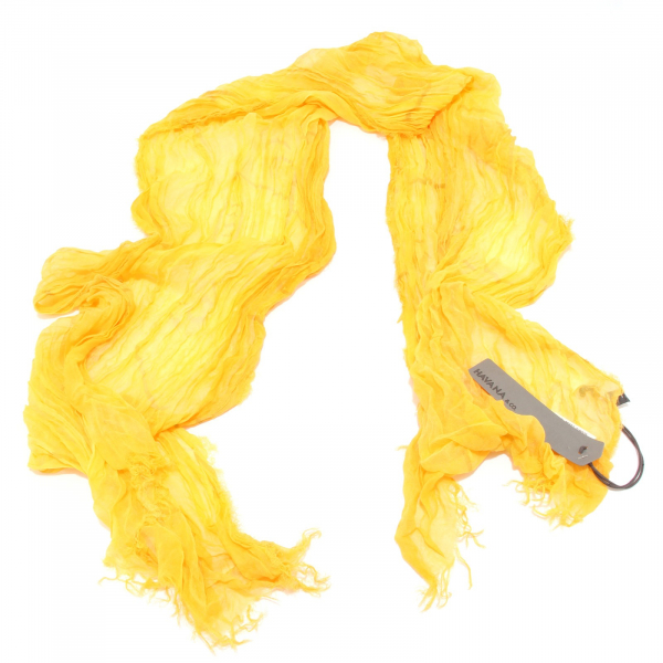 7763S sciarpa donna HAVANA & CO. giallo pashmina scarf woman