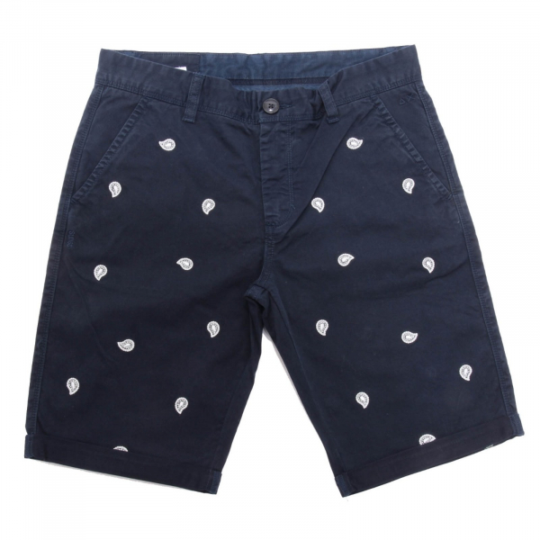 7765AH bermuda bimbo SUN 68 blue embroidery shorts kids