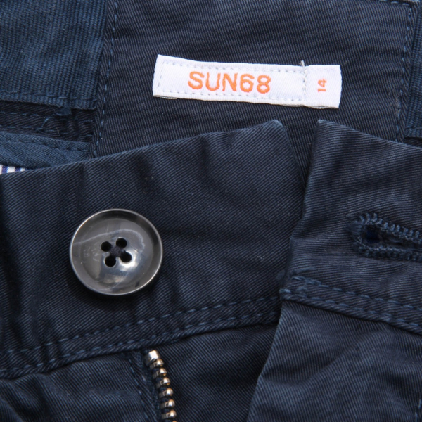7765AH bermuda bimbo SUN 68 blue embroidery shorts kids