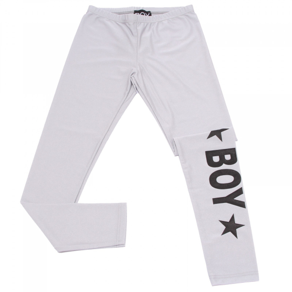 7769Y leggings bimba girl BOY LONDON pantaloni silver grey trouser