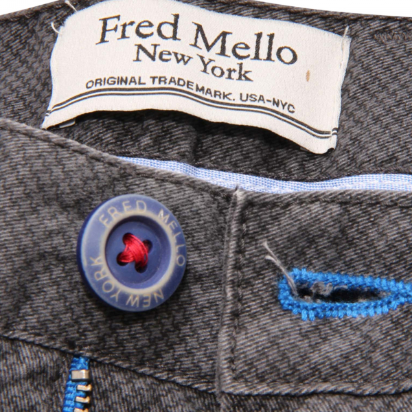 7777AQ pantalone uomo FRED MELLO man trousers dark grey