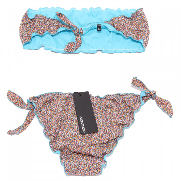 7779W costume bimba girl ROBERTO RICCI DESIGNS floral cotton bikini swimwear