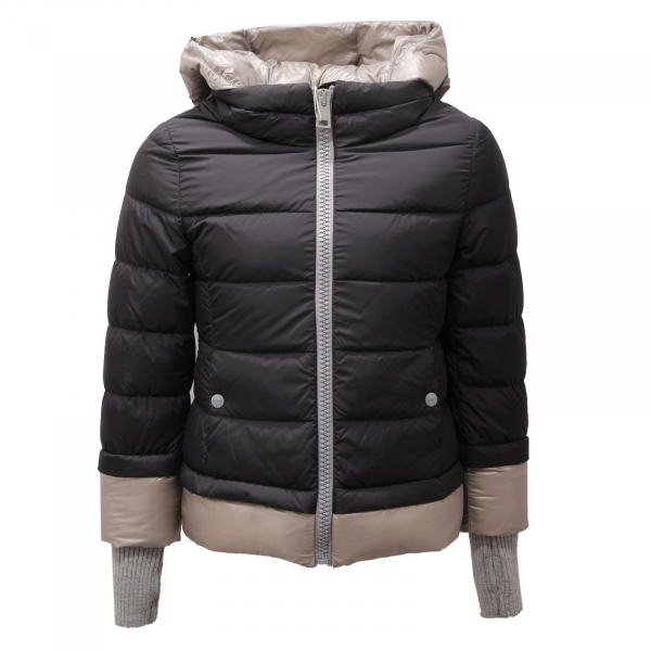7785AC giubbotto bimba girl HERNO blue down padded jacket