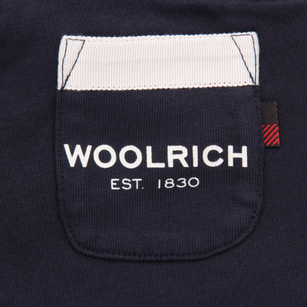 7785AH  bemuda tuta bimbo boy WOOLRICH blue cotton short kid