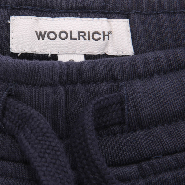 7785AH  bemuda tuta bimbo boy WOOLRICH blue cotton short kid