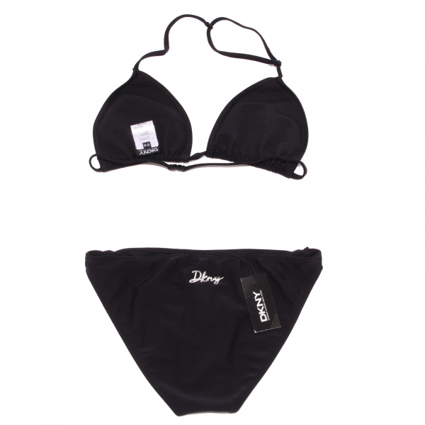 7787W costume bimba girl DKNY DONNA KARAN NEW YORK black bikini swimwear