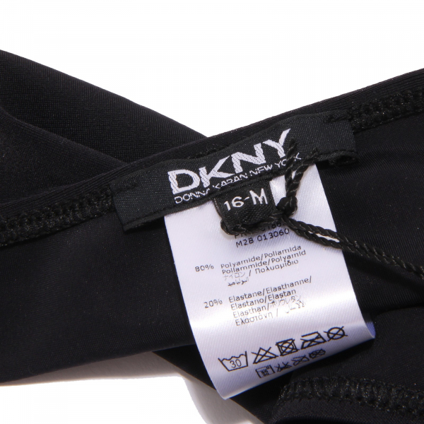 7787W costume bimba girl DKNY DONNA KARAN NEW YORK black bikini swimwear