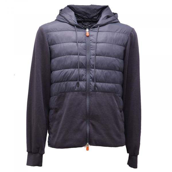 7788AG giubbotto felpa uomo SAVE THE DUCK BURN light jacket men