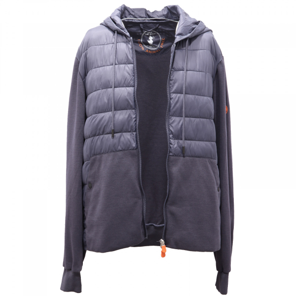7788AG giubbotto felpa uomo SAVE THE DUCK BURN light jacket men