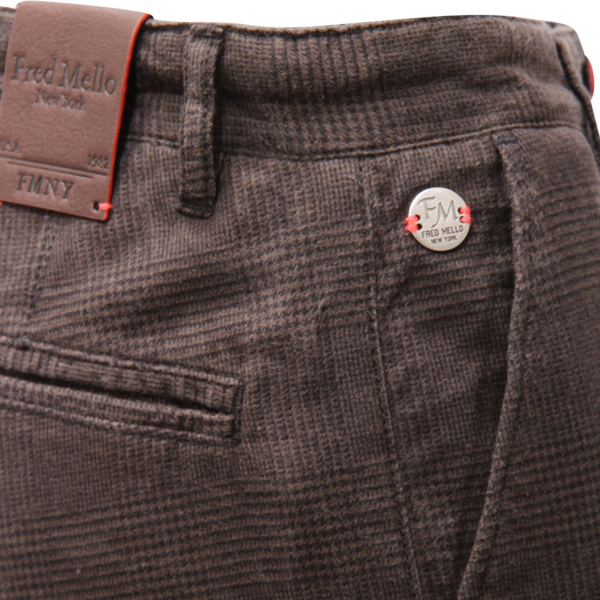 7793AQ pantalone uomo FRED MELLO man trousers dark green