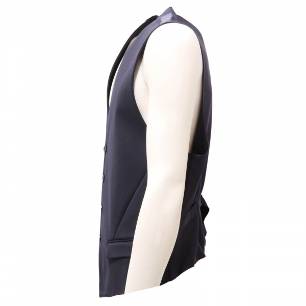7843AI gilet uomo PATRIZIA PEPE man cotton blend waistcoat blue