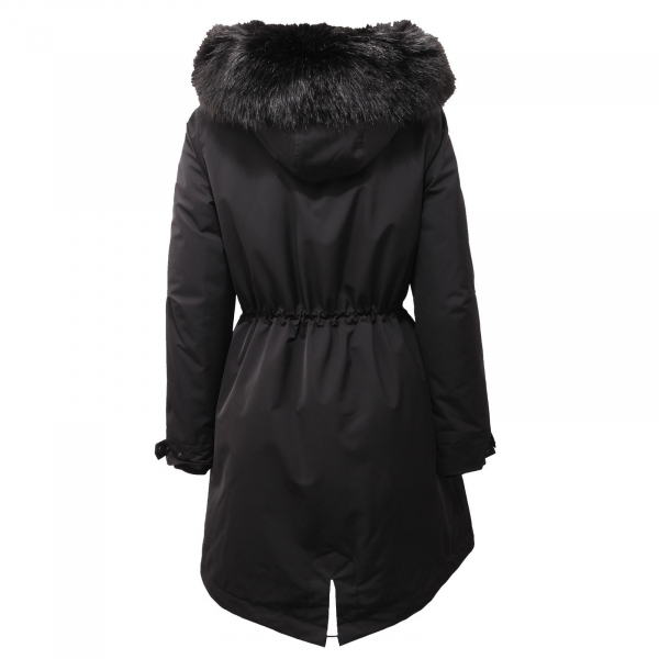 7849AE giubbotto parka donna MICHAEL KORS black 2in1 coat jacket woman