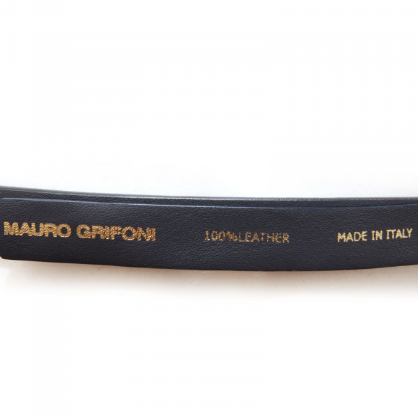 7861AC cintura bimba GIRL MAURO GRIFONI blue leather belt
