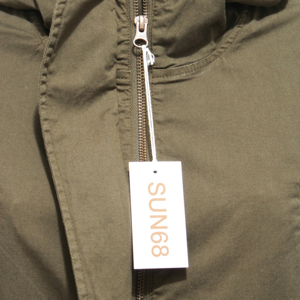 7861X giubbotto donna SUN 68 green cotton vintage jacket woman