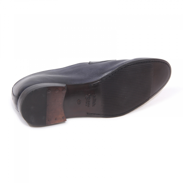 7864AZ MOCASSINO DOPPIA FIBBIA UOMO CARACCIOLO MAN LOAFER BLUE