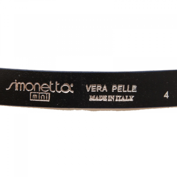 7868AC cintura bimba GIRL SIMONETTA MINI light blue VINTAGE leather belt