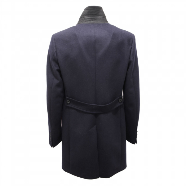 7871AI cappotto uomo PATRIZIA PEPE man wool blend coat blue 