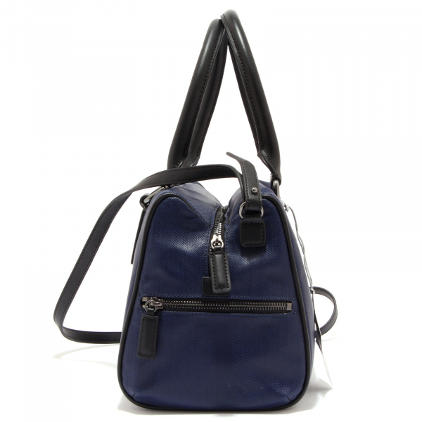  7872S borsa donna GEOX RESPIRA bauletto blu ecopelle con tracolla handbag woman