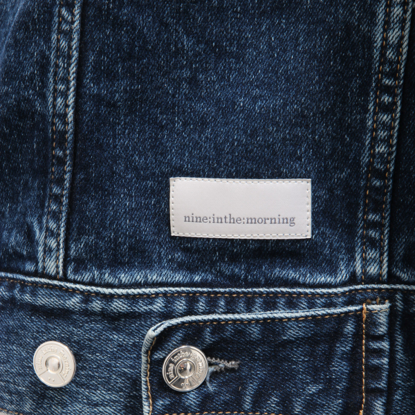 7883AG giubbotto jeans uomo NINE IN THE MORNING blue denim delavè jacket man