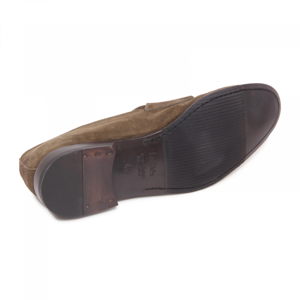 7910AZ MOCASSINO DOPPIA FIBBIA UOMO CARACCIOLO 1971 MAN LOAFER GREEN
