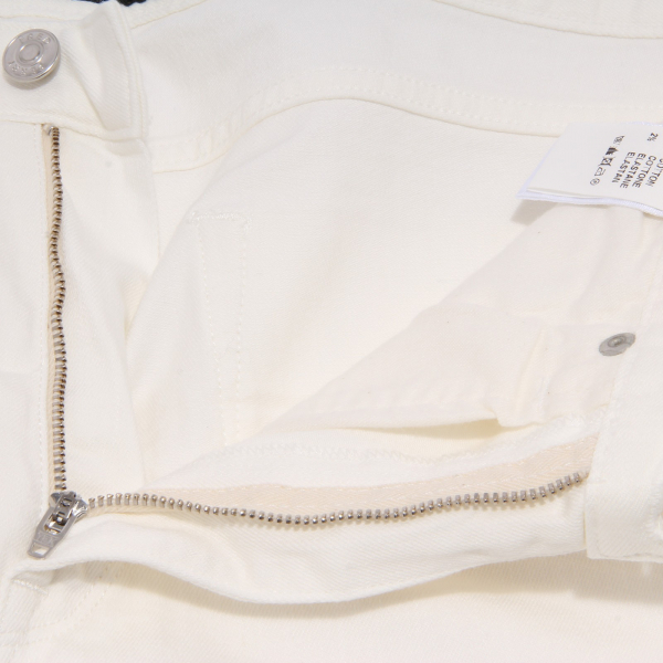 7911G jeans uomo bianco FRED PERRY denim  pantaloni trousers men
