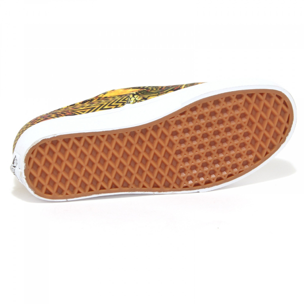 7912P sneaker donna VANS AUTHENTIC CA giallo/nero shoe woman