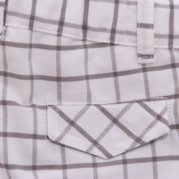 7930AH bermuda bimbo boy BABY GRAZIELLA white/grey cotton shorts