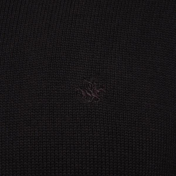7985K maglione uomo BEVERLY HILLS POLO CLUB black cotton sweater man