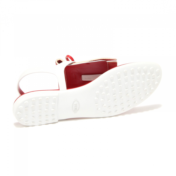 8019L infradito donna TOD'S gomma macro frangia shoes flips-flops women