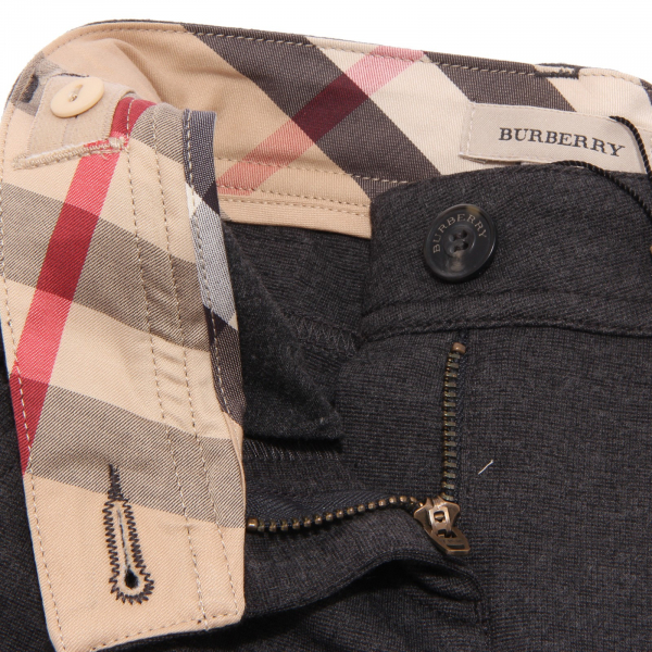 8036Q jeggings grigio bimba BURBERRY pantaloni kids children pants trousers