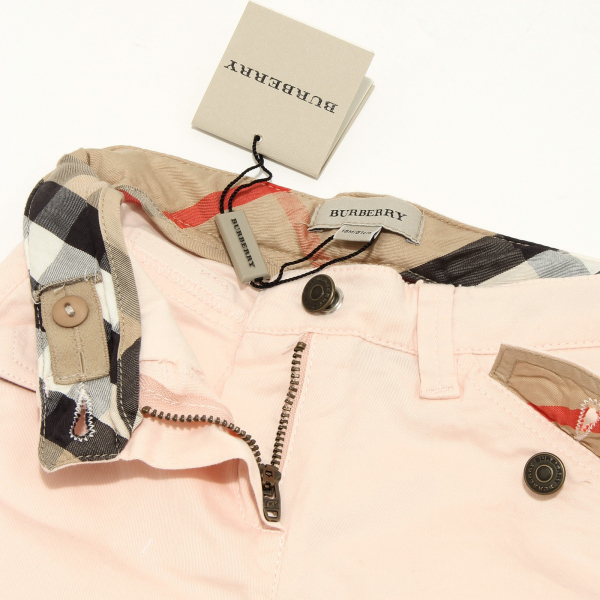 8037G pantaloni bimba rosa BURBERRY pantalone trousers kids