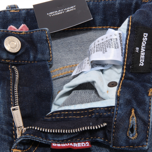 8062T jeans bimba DSQUARED2 MEDIUM WAIST TWIGGY JEAN blu jean kid