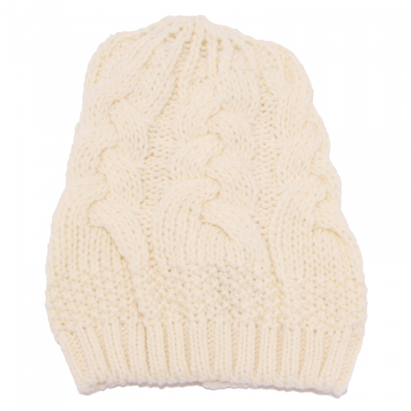 8077W cappello donna NO BRAND ivory wool blend hat woman