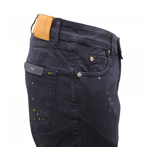 8078AR pantalone uomo BLU BRIGLIA man trousers