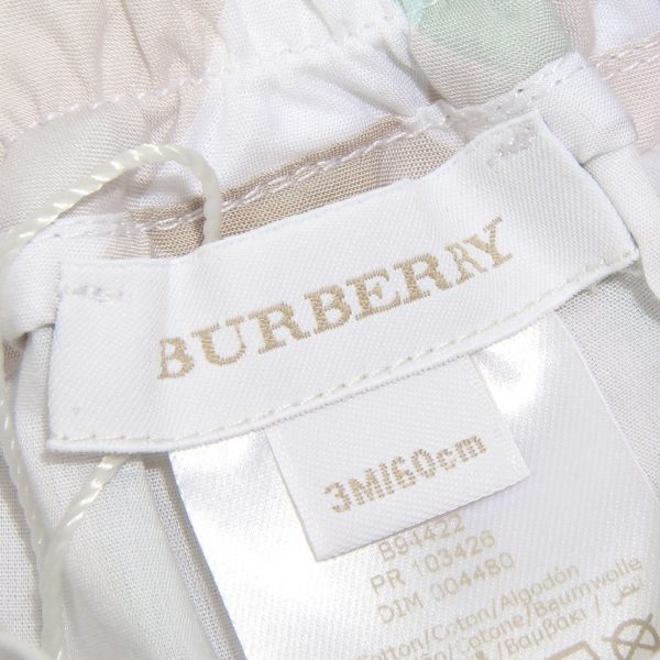 8079G pantaloni bimba bianchi BURBERRY BABY check pantalone trousers kids