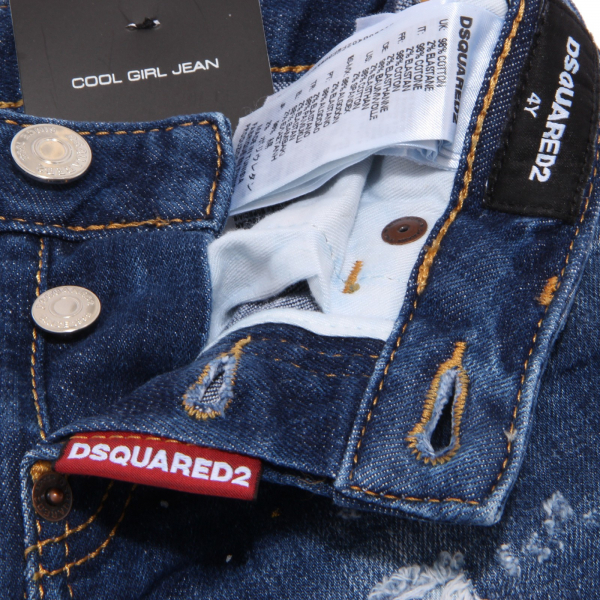 8085T jeans bimba DSQUARED2 COOL GIRL JEAN blu denim trouser jean kid
