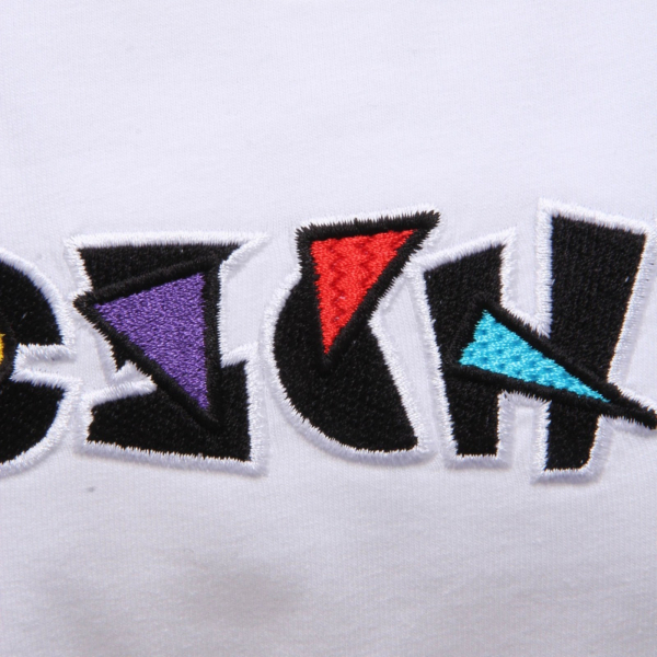 8086AH maglia bimba MOSCHINO white cotton embroidered patches t-shirt